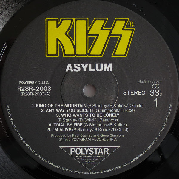 Kiss - Asylum (LP, Album)