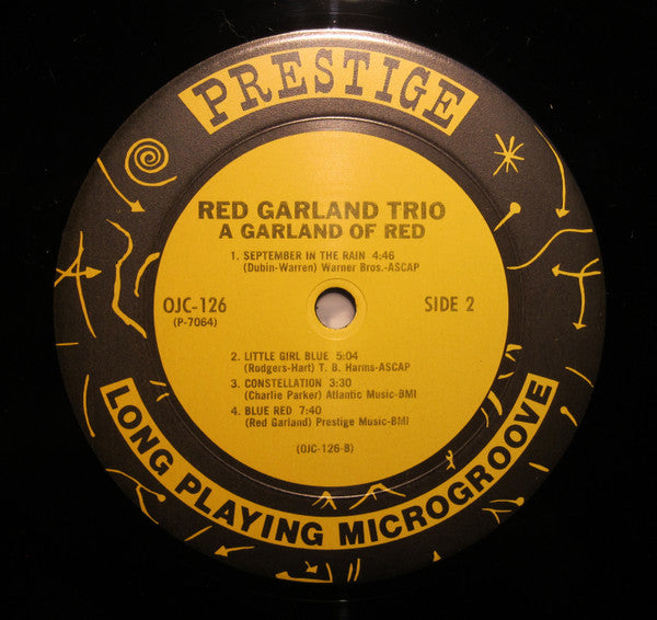 The Red Garland Trio - A Garland Of Red(LP, Album, Mono, RE)