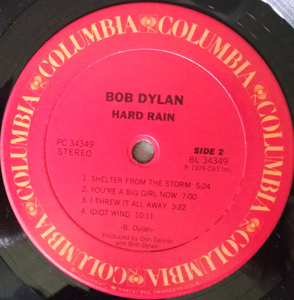 Bob Dylan - Hard Rain (LP, Album, RE)