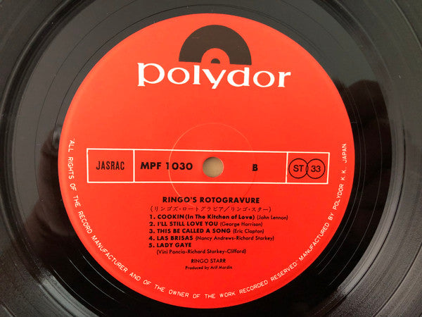 Ringo Starr - Ringo's Rotogravure (LP, Album, Gat)