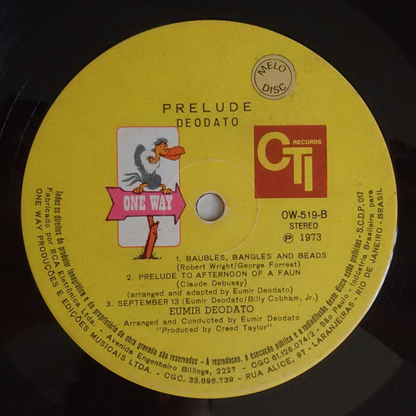 Deodato* - Prelude (LP, Album, Gat)
