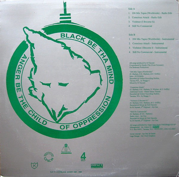 Black Anger - 206 Mix Tapes (Worldwide) (12"")