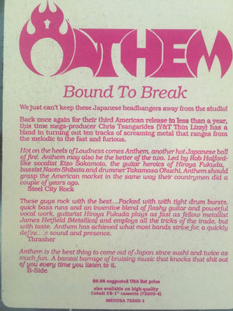 Anthem (4) - Bound To Break (LP, Album)