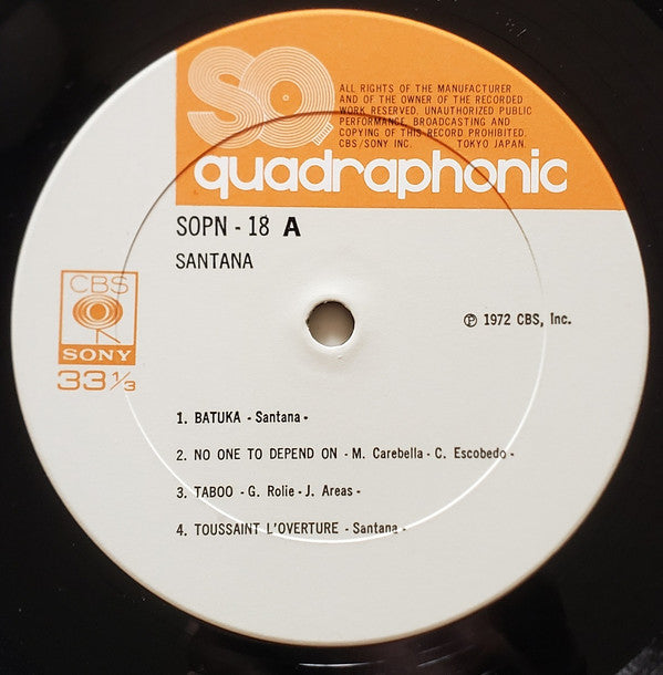 Santana - Santana III (LP, Album, Quad, RP, SQ)