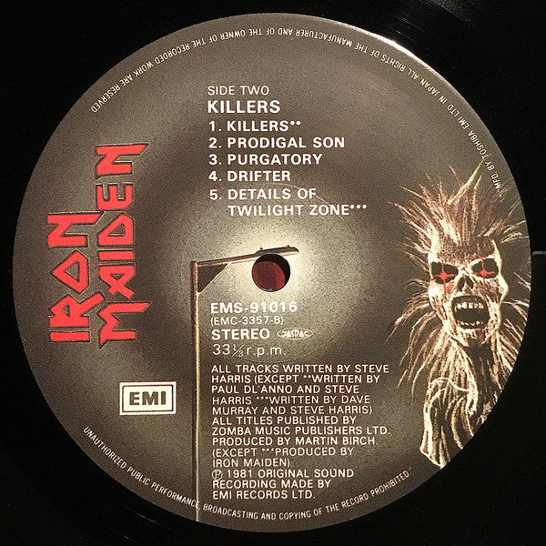 Iron Maiden - Killers (LP, Album)