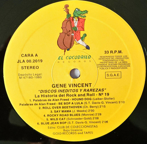 Gene Vincent - Grabaciones Inéditas Y Rarezas (LP, Comp)