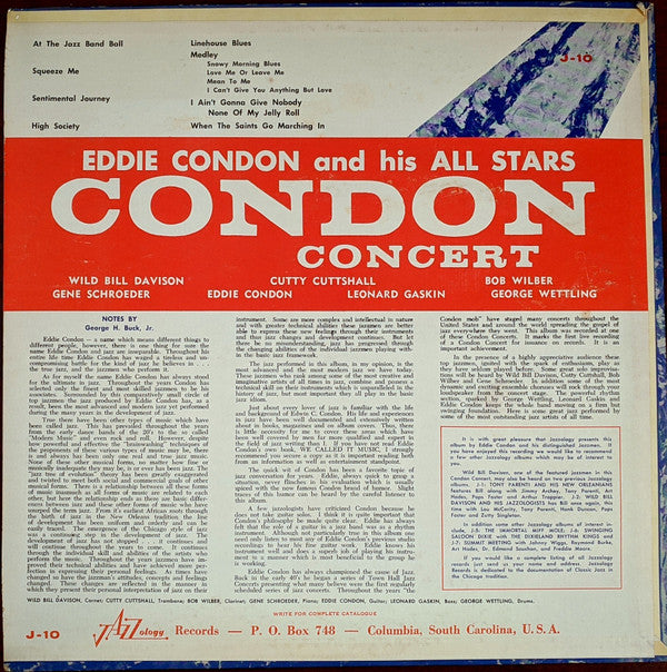 Eddie Condon And His All Stars* - Condon Concert (LP)