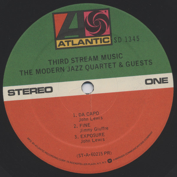 The Modern Jazz Quartet & Guests* - Third Stream Music (LP, Album, RE)