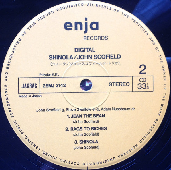 John Scofield / ジョン・スコフィールド・トリオ* - Shinola = シノーラ (LP, Album)