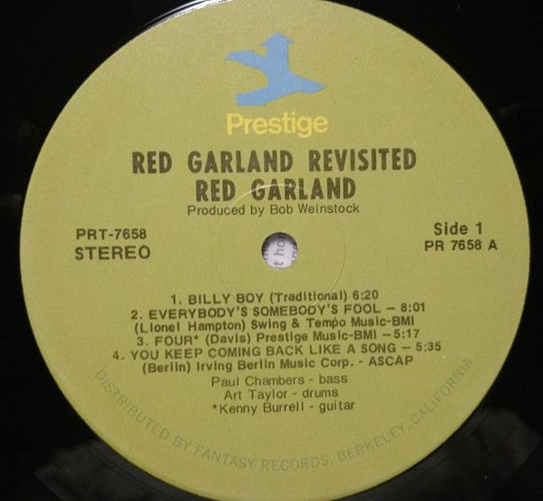 Red Garland - Red Garland Revisited!  (LP, Album, RE, RM)