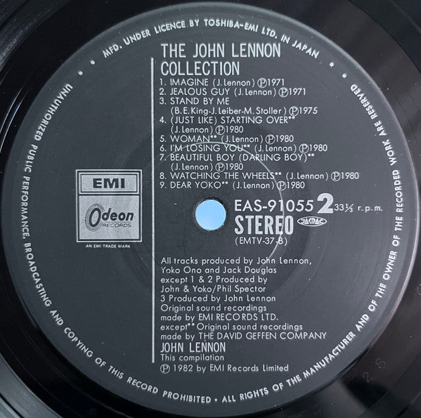 John Lennon = ジョン・レノン* - The John Lennon Collection (LP, Comp)