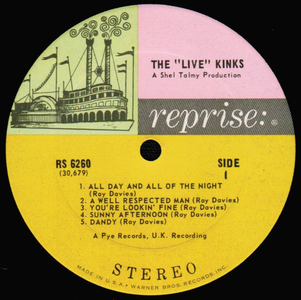 The Kinks - The Live Kinks (LP, Album, Pit)