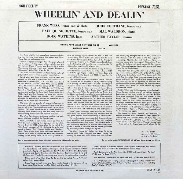 Frank Wess - Wheelin' & Dealin'(LP, Album, RE)