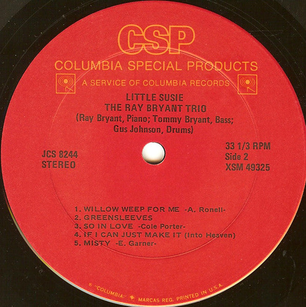 The Ray Bryant Trio* - Little Susie (LP, Album, RE)