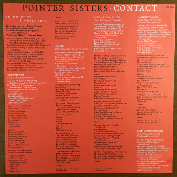 Pointer Sisters - Contact (LP, Album)