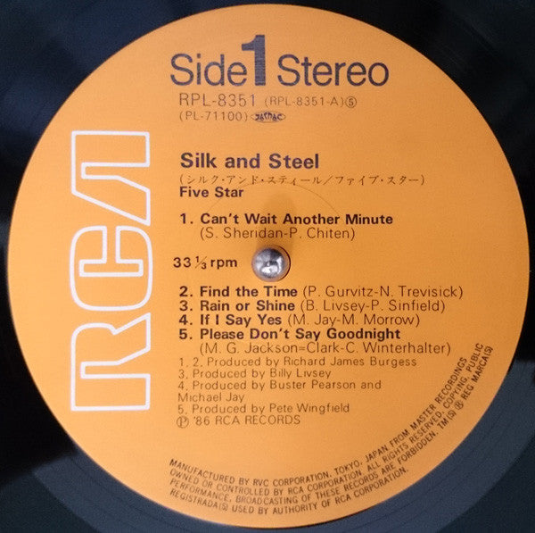 5 Star* - Silk & Steel (LP, Album)