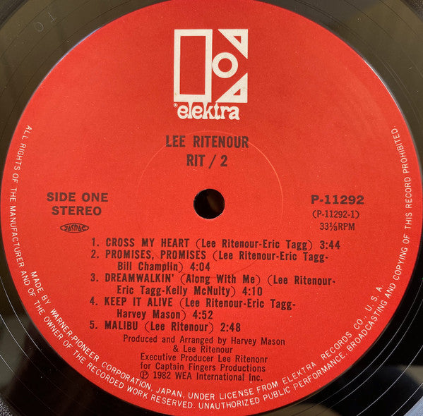 Lee Ritenour - Rit/2 (LP, Album)