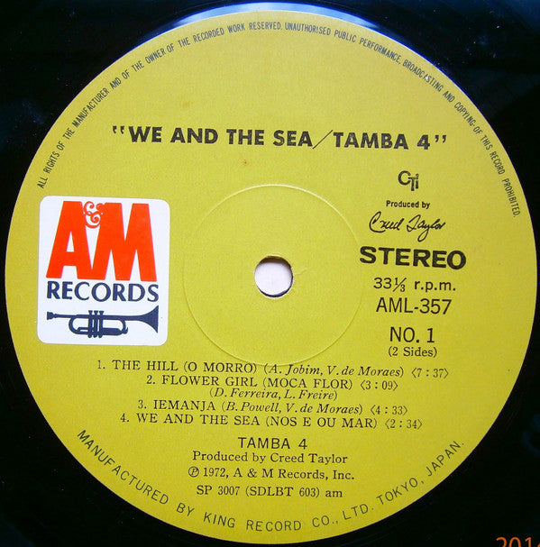 Tamba 4 - We And The Sea (LP, Album, Gat)
