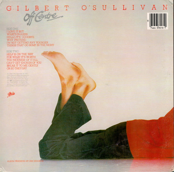 Gilbert O'Sullivan - Off Centre (LP, Album)