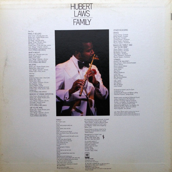 Hubert Laws - Family (LP, Album)