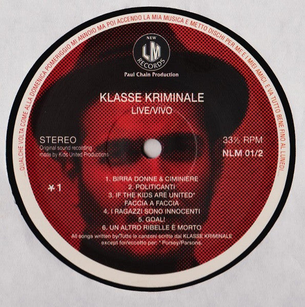 Klasse Kriminale - Live / Vivo (LP, Album)