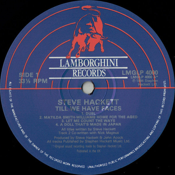 Steve Hackett - Till We Have Faces (LP, Album)