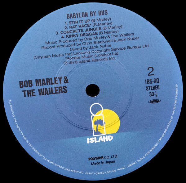 Bob Marley & The Wailers - Babylon By Bus (2xLP, Album, RE, Gat)