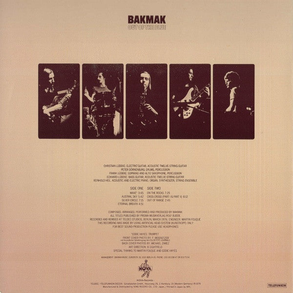Bakmak - Out Of The Blue  (LP, Album, RE)