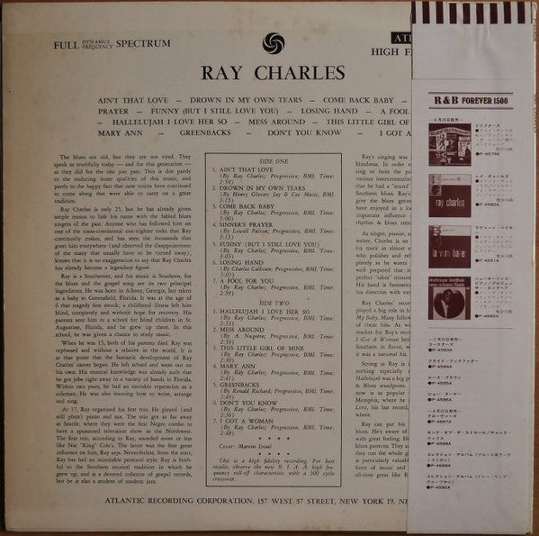 Ray Charles - Ray Charles (LP, Album, Mono, RE)