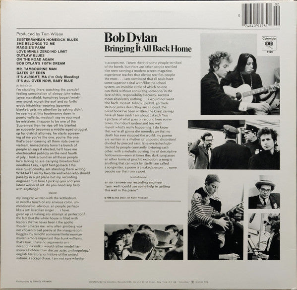 Bob Dylan - Bringing It All Back Home (LP, Album)