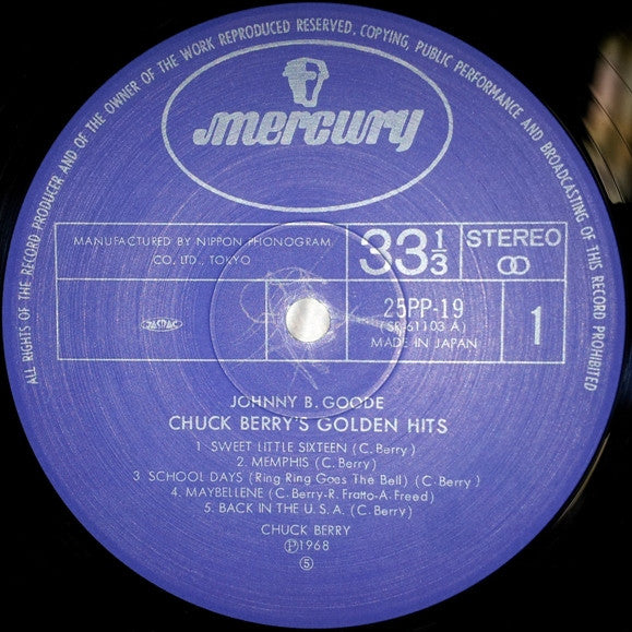 Chuck Berry - Johnny B Goode (LP, Album, RE)
