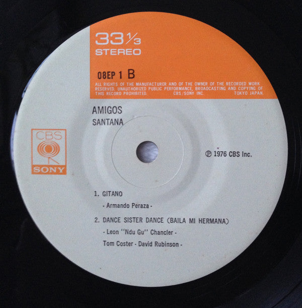 Santana - Amigos (7"", EP)