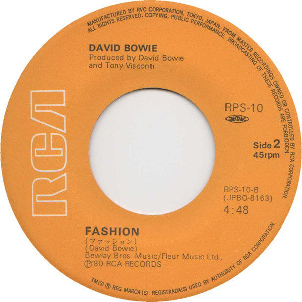 David Bowie - It's No Game (Part 1) = イッツ・ノー・ゲーム（パート１） / Fashion = ...