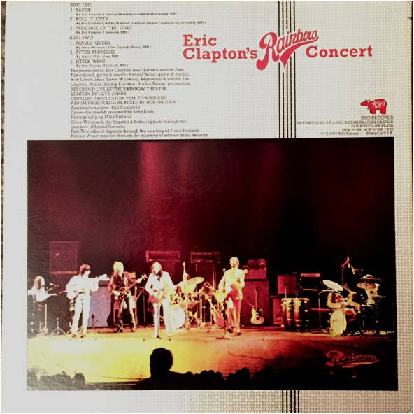 Eric Clapton - Eric Clapton's Rainbow Concert (LP, Album, RI )