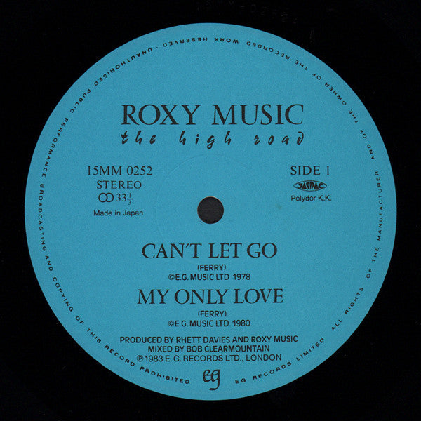 Roxy Music - The High Road (12"", MiniAlbum)