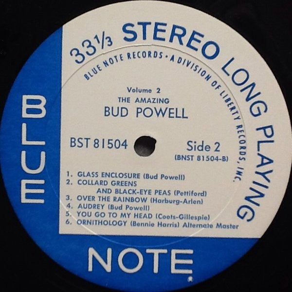 Bud Powell - The Amazing Bud Powell, Volume 2 (LP, Album, RE, RM)