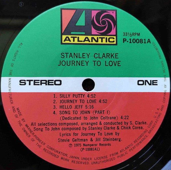 Stanley Clarke - Journey To Love (LP, Album)