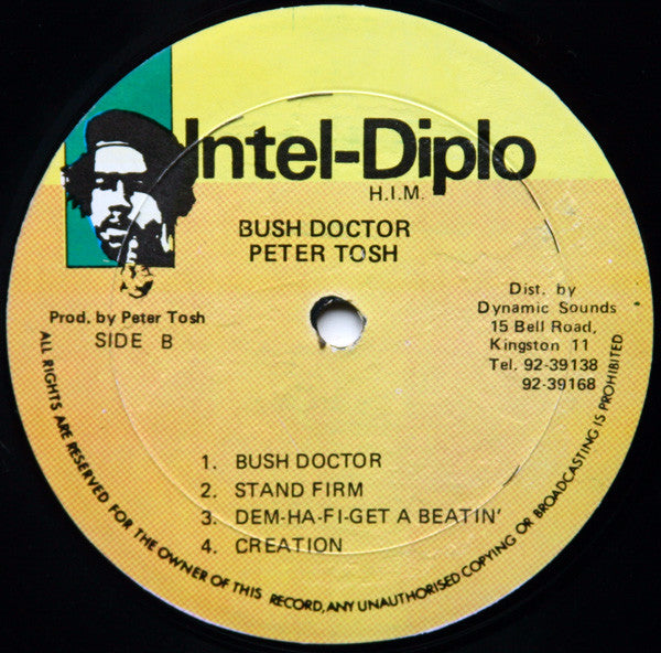 Peter Tosh - Bush Doctor (LP, Album, RE)