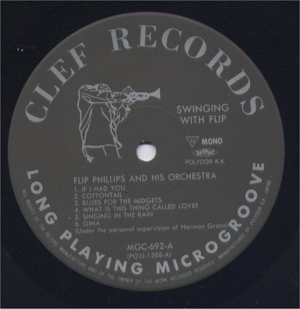 Flip Phillips And His Orchestra - Swinging With Flip(LP, Album, Com...