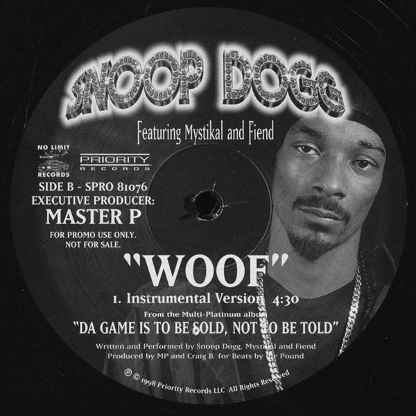Snoop Dogg Featuring Mystikal And Fiend (2) - Woof (12"", Promo)