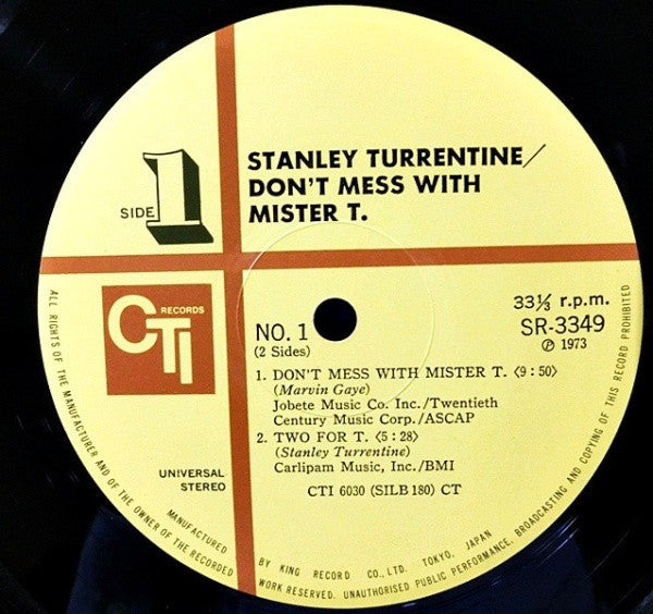 Stanley Turrentine - Don't Mess With Mister T. / ミスターＴ(LP, Album)
