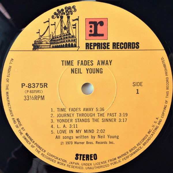 Neil Young = ニール・ヤング* - Time Fades Away = 時は消え去りて (LP, Album)