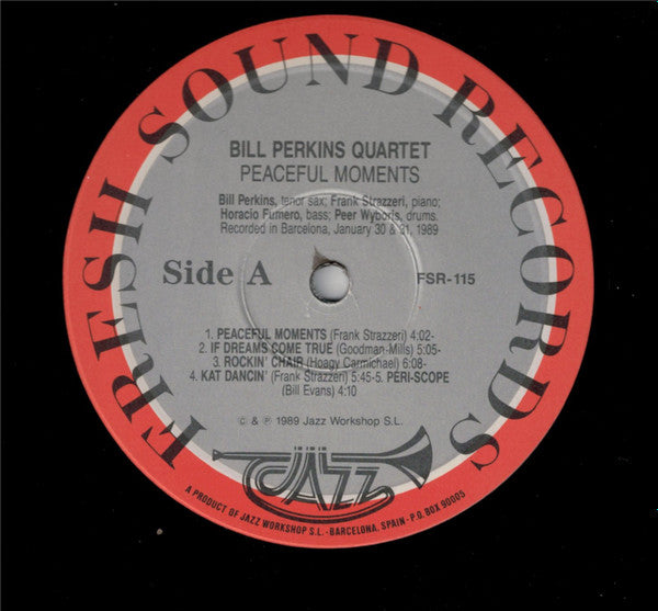 The Bill Perkins Quartet - Peaceful Moments (LP, Album)