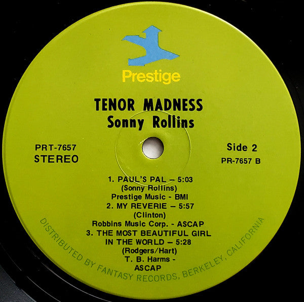 Sonny Rollins - Tenor Madness (LP, Album, RE, Ind)