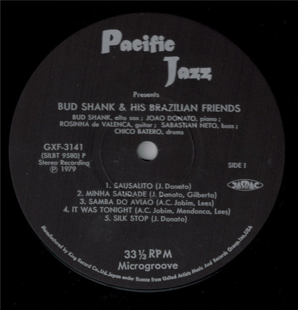 Bud Shank - Bud Shank & His Brazilian Friends (LP)