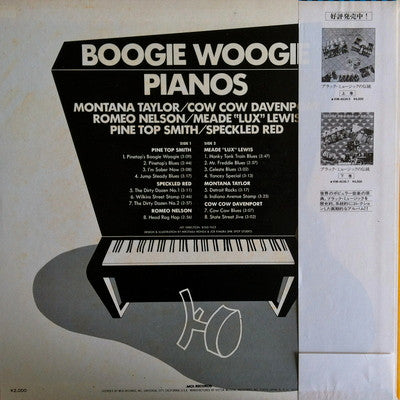 Various - Boogie Woogie Pianos (LP, Comp, Mono, RE)