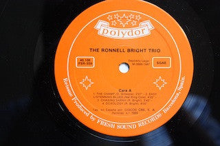 The Ronnell Bright Trio - The Ronnell Bright Trio (LP, Album, RE)