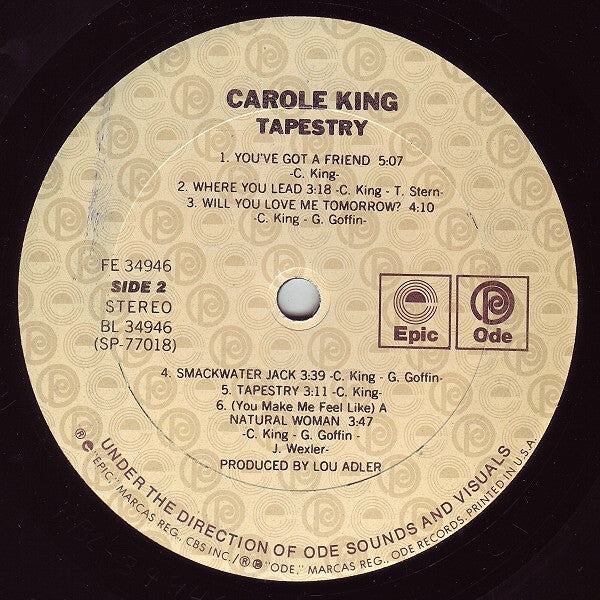 Carole King - Tapestry (LP, Album, RE, Car)