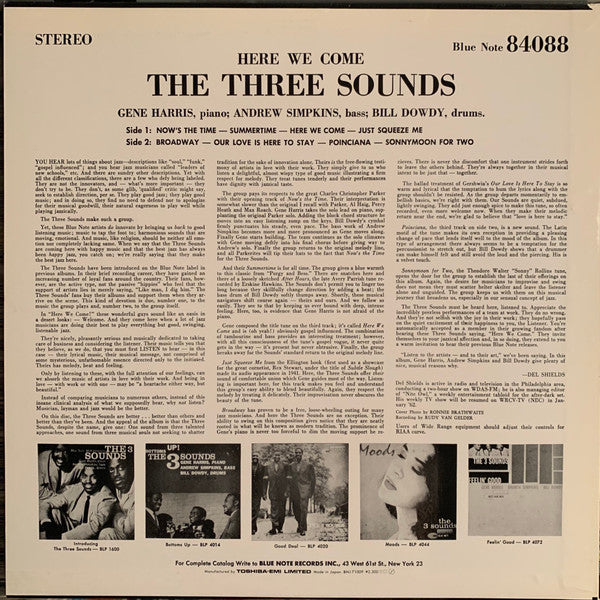 The 3 Sounds* - Here We Come (LP, Album, RE)