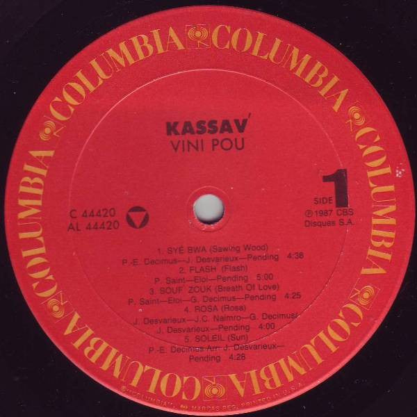 Kassav' - Vini Pou (LP, Album)